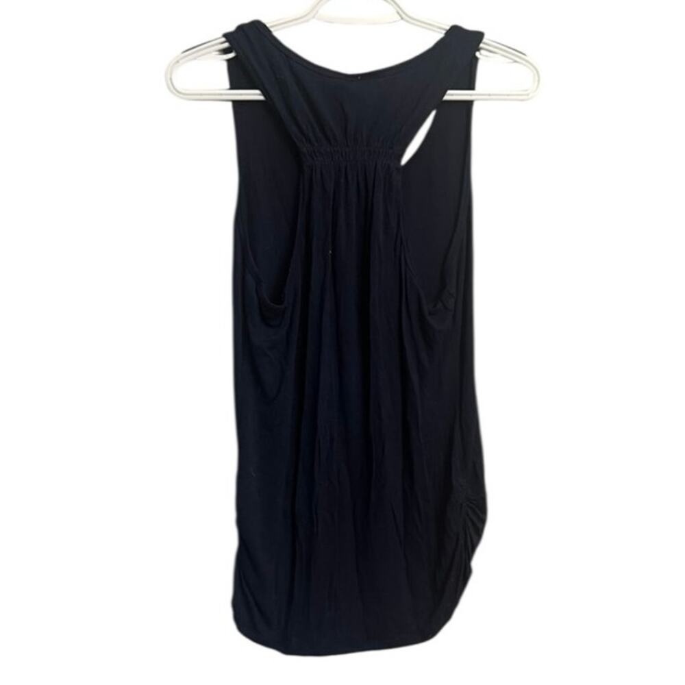 Free Kisses Navy Ruched Racerback Tank XL - Picture 8 of 9